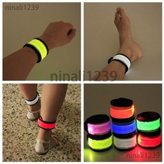 鳳眼LED發光臂帶夜光手鐲 夜行跑步安全發光帶, 1個