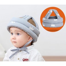 돌아기 머리쿵보호 답답no 순면 유아헬멧 아기보호대 통풍 쾌적 아기안전모 뒤쿵쿠션 설명절, 크라운, 1개