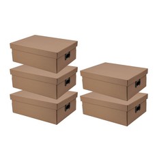 모던라이프 무지 직사각 정리함 5P, 1세트