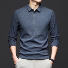 蠶絲羊毛男士長袖T恤 2025春秋新款休閒純色打底衫