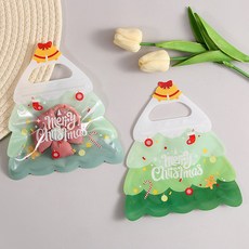 그리다 크리스마스 손잡이 선물봉투, 트리, 25개