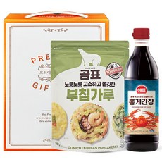 홍게간장500ml+부침가루510g 식용유선물세트 추석 명절 설선물세트, 1세트