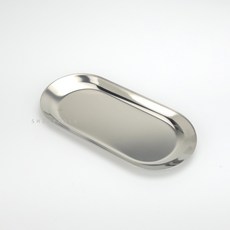 샤이니폴 메탈 골드 실버 트레이 스테인레스 타원형 소품보관