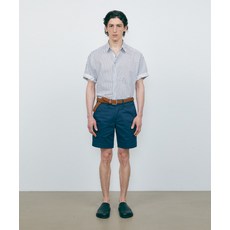 매장정품 브이투 VTWO 박시 오버핏 스트라이프 롤업 하프 셔츠_네이비 5007781947 177160