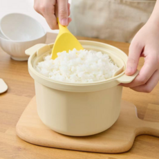 코믈리 전자레인지 저당밥솥, 1개, 베이지