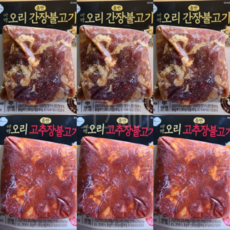 올반 바짝 오리 불고기 고추장불고기 3팩+간장불고기 3팩, 200g, 6개