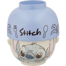 [캐릭터 6종] Sunart 일본 디즈니 밥그릇 세트 캐릭터 식기, 1세트, 스티치