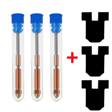 Creality K1/K1C/K1 Max 핫 엔드 키트 용 빠른 스왑 세라믹 가열 블록 K1 3d 프린터 고 유량 인쇄 부품, 11 3PC 0.6 With sock, 11 3PC 0.6 With sock
