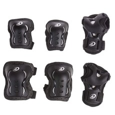 롤러블레이드 Rollerblade Bladegear XT 주니어 3팩 보호 장비 무릎 패드 팔꿈치 손목 가드 멀티 스포츠 청소년 블랙 XXS 5, 롤러블레이드 Rollerblade Bladegear X