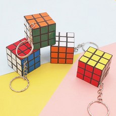 미니큐브 열쇠고리 가방고리 키홀더 퍼즐 장난감, 본상품
