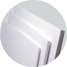 현진아트 원단 백색 보드롱 우드락 HB, 600x900 5T, 1개