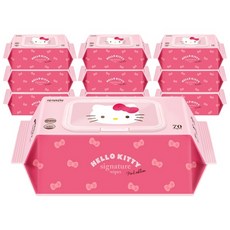 ITC 헬로키티 시그니처 물티슈 캡형, 70g, 70매, 10개