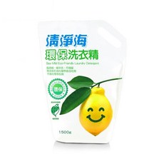 清淨海 檸檬系列 環保洗衣精 補充包 1.5公斤-低敏/貼身衣物/嬰幼兒, 1個