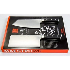 Maestro Wu 金合利菜刀組 Bombshell Steel Knife D-1 Cleaver Set，鋒利耐用，廚房必備, 1個, 5K Sharpness