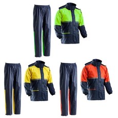 공사장 폭우 야외현장 배달 형광 통풍 망사용 안전 우의 레인코트 기능성 장마 유니폼, XL, 적색, XL