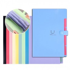 스마일 서류화일 문서정리 화일 수납 보관 파일, 민트블루