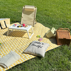 솜솜라이크 피크닉 매트 두꺼운 방수 돗자리, 기본 옐로우