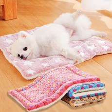 반려견 반려묘 실내 바닥 휴식 공간 부드러운 천 소재 사각 형태 쿠션 방석, 1호