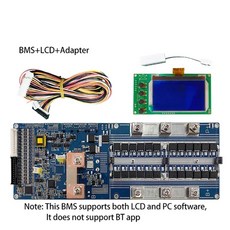 Seplos 스마트 BMS 지지대 보드 블루투스 리튬 이온 LiFePo4 CAN RS485 인버터와 통신 13S 100A, 55) 48V 13S Li-ion 100A - BMS, 1개
