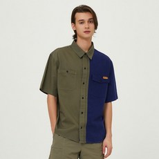 [백화점판] 코닥 인싸템 (정상가 : 149 000원) 메일러 컬러배색 반팔셔츠 KHAKI 반팔 티셔츠