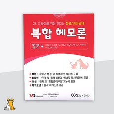 브이디하우스 반려동물 영양제, 혈액순환, 1개, 2g