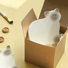 스토어-소유 메모지패드퍼피타입 아이코닉 애니멀 퍼피 떡메모 패드 (다꾸용), 07 펭귄