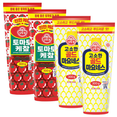 오뚜기 케첩/마요내즈 입, 4개, 300g