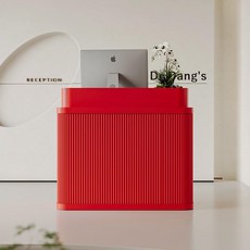 호텔 인포메이션 데스크 바 미용실 프론트 리셉션 카운터, 140x55x105cm, 레드, 1개