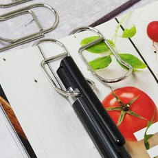 윈코 문서 볼펜홀더 수첩 다이어리 서류 펜꽂이 클립 실버
