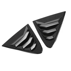 뒷 창 루버 셔터 Carola for14-18 수정 측면 공기 통풍구 셔터 커버 트림 외부 한 쌍, 03 Carbon Fiber Look