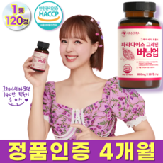 그레이세라 파라다이스 그레인 추출물 파라다이스 그래인 버닝 업 정품, 1개, 120정 1개, 120정