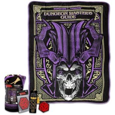 Dungeons & Dragons 플리스 담요 세트 - 114.3 x 152.4cm(45 60인치) 부드러운 담요 스티커 성인용 책갈피 | 남성 여성용 D&D 상품 152