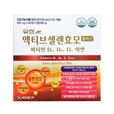 유한메디카 액티브 셀렌효모 플러스 480정, 288g, 1개