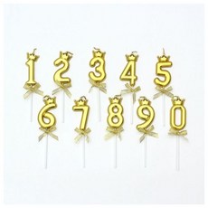 해피니스 왕관 숫자 생일초(0-9) 파티용품 이벤트용품