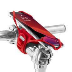 Bone蹦克 Bike Tie Pro 4 第四代單車手機支架 適用4.7-7.2吋螢幕 紅色, 1個