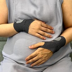 1쌍 블랙 여성 얇은 팔목보호대 손목보호대 임산부 손목 아대 스트랩 컴퓨터 엄지손가락