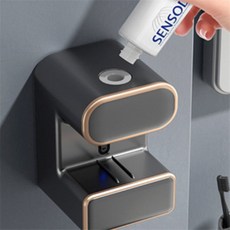 치약 디스펜서 겸 칫솔살균기 자동치약짜개