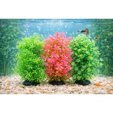 어항 인조수초 구피 치어 열대어 은신처 장식, 1-붉은잎수초