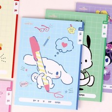 원플라이프 산리오 10칸 국어 5개 1세트 예쁜문구, 포차코