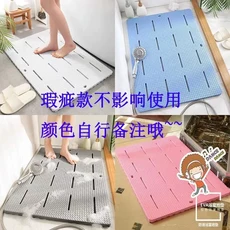 패드 발판 위생 매트 미끄럼 화장실 샤워 도구 청소 욕실 가정용 방지 개인 두꺼운 EVA, 03 불량모델 랜덤컬러 85*60* 2cm, 불량모델 랜덤컬러 85 60 2cm