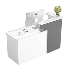 안내데스크 카운터 테이블 프리미엄그레이 우회전 인포 웜화이트 계산대 식당, D. 화이트 왼쪽