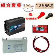 在戶外跌倒 優惠 125安培 逆變器 深循環 電池電量顯示表 安德森, 1個, 套餐組合