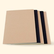 B5 크라프트 무지노트 36장 연습장 메모 필기 공책, B5 가로줄 브라운 [36장]1, 1개, 기본1, B5 가로줄 브라운 [36장]