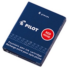 PILOT 百樂 IC-50 鋼筆卡式墨水/替芯, 紅, 1套