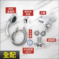 蝴蝶衛浴【沐浴龍頭】HK-8721 MIT台製.微笑標章.47芯.冷熱混合.大流量.專利分水, 1個, 全配-電鍍配