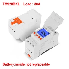 백라이트 대형 LCD 디스플레이 산업용 시간 스위치 110V 컨트롤러 타이머 16A 30A 디지털 카운트다운 기능, 02 TM928BK(30A), 01 빠른