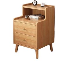 틈새 슬림 디자인 협탁 수납 다용도 이동식 조립식 소파 자가조립 라이트월넛 1단 1칸 34.5x30x45cm, 내추럴 우드 2단 1칸 30x40x61cm