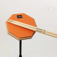 드럼패드 풀세트 오렌지 연습용 드럼 연습 패드 타악기 1개입