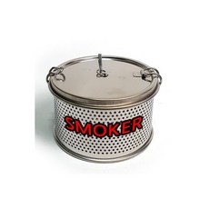 원형 스모커박스 BBQ 훈연통 훈연칩 바베큐 그릴, BBQ 원형 스모커박스/스텐 훈연통 훈연칩 훈연기 박스, 1개