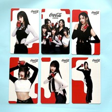 New Jeans 代言 Coca-Cola ZERO 聯名小卡 粉絲收藏卡, 1個, 6張一套